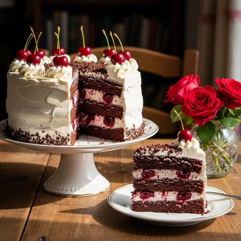 Delicious Black Forest Cake Slice Just for You Delicious Black Forest Cake Slice Just for You