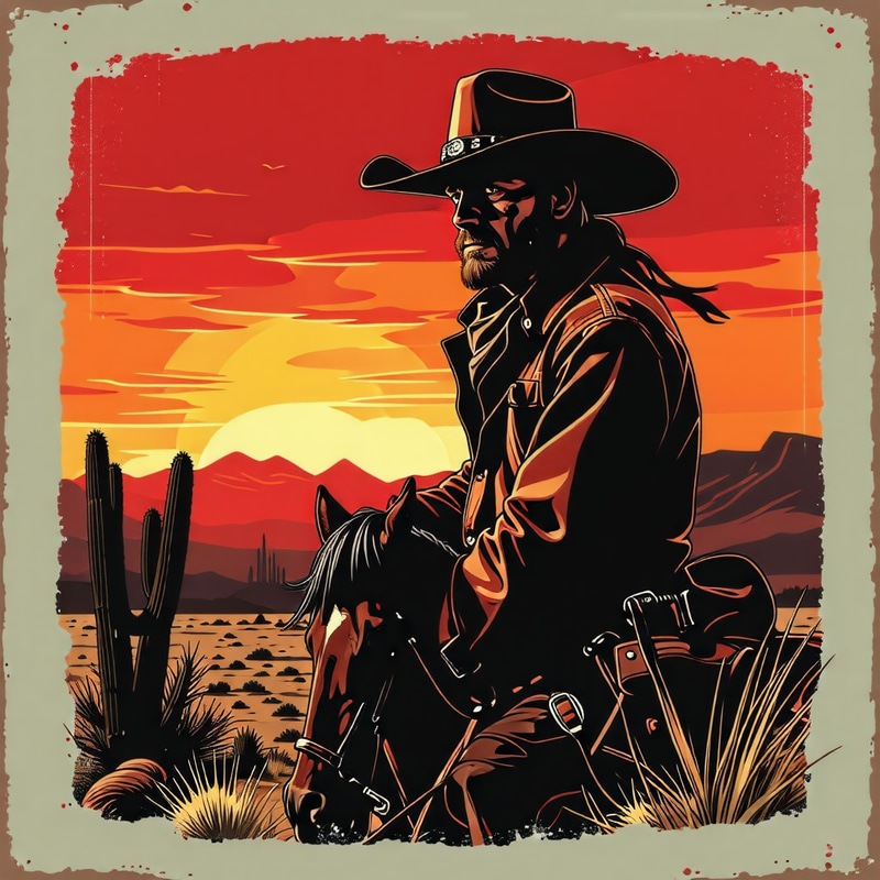 Rugged Cowboy T-Shirt Design Inspired by Arthur Morgan Rugged Cowboy T-Shirt Design Inspired by Arthur Morgan