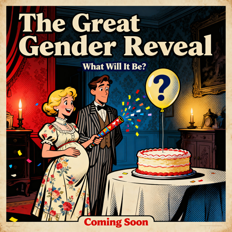 Animated Gender Reveal Party Poster Animated Gender Reveal Party Poster