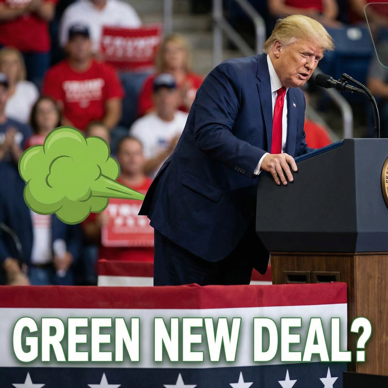 Funny Image of Trump Farting Green Funny Image of Trump Farting Green