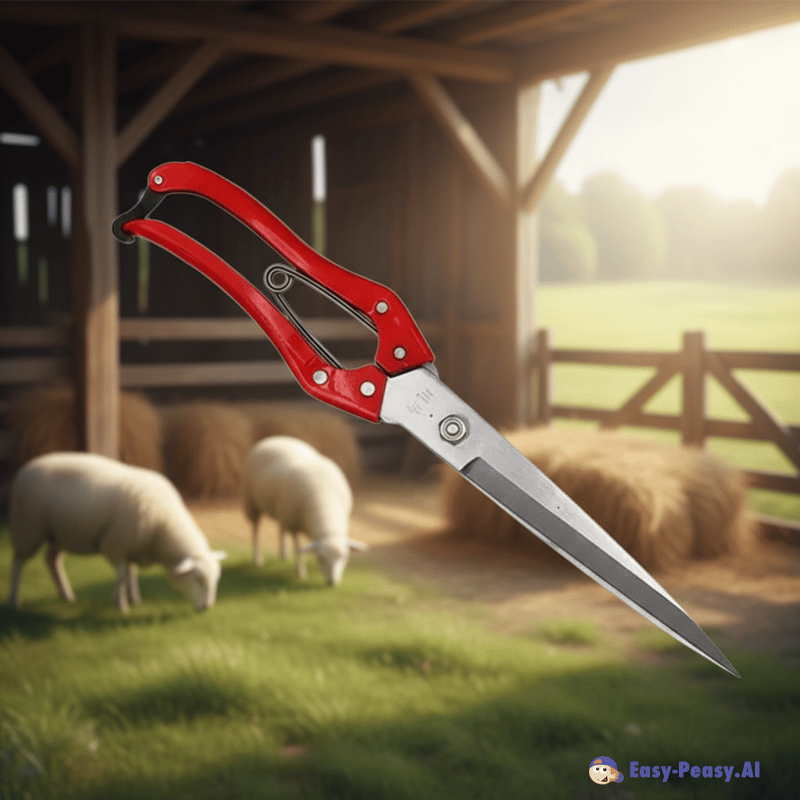 Realistic Sheep Farm Scissors in Soft Light Realistic Sheep Farm Scissors in Soft Light
