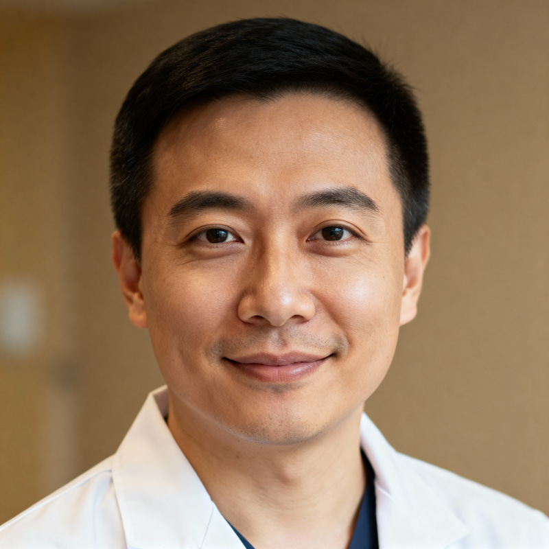 Trustworthy Doctor Headshot in White Coat Trustworthy Doctor Headshot in White Coat