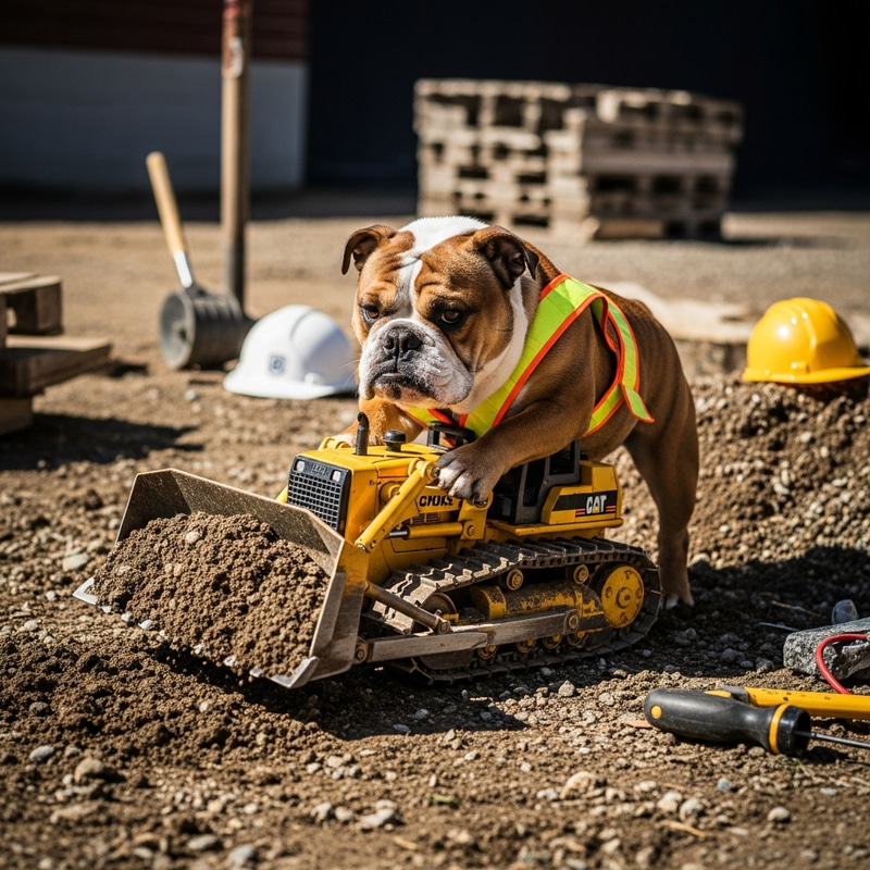 Bulldog Construction Worker: A Pawsitive Approach Bulldog Construction Worker: A Pawsitive Approach
