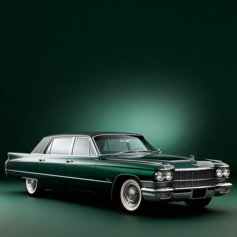 Classic Cadillac S&S Limousine in Matte Green Classic Cadillac S&S Limousine in Matte Green