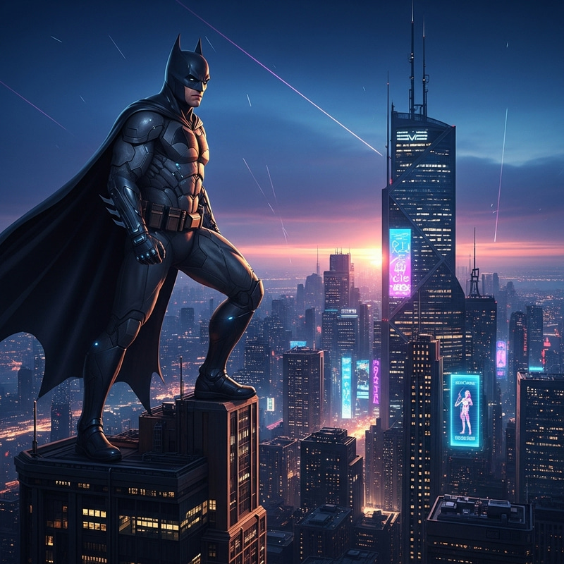 Stunning Future Batman With Realistic Features