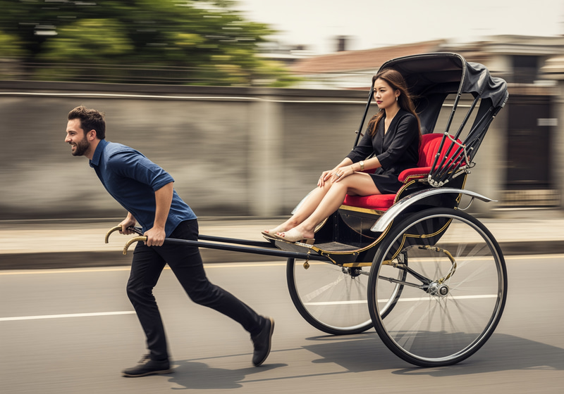 Luxury and Labor: A Unique Contrast in Motion Luxury and Labor: A Unique Contrast in Motion