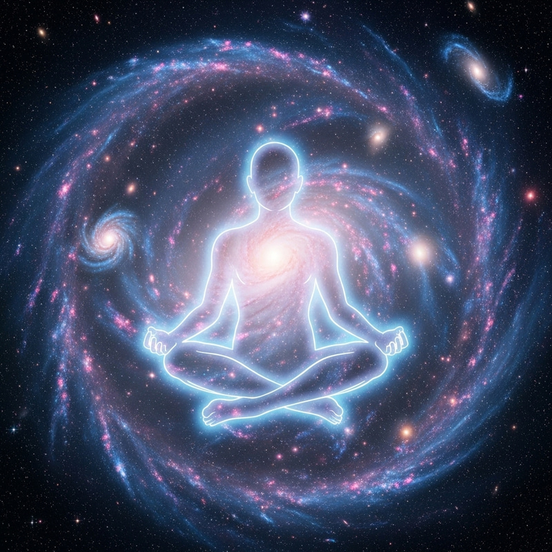 Celestial Meditation: Ethereal Cosmic Art