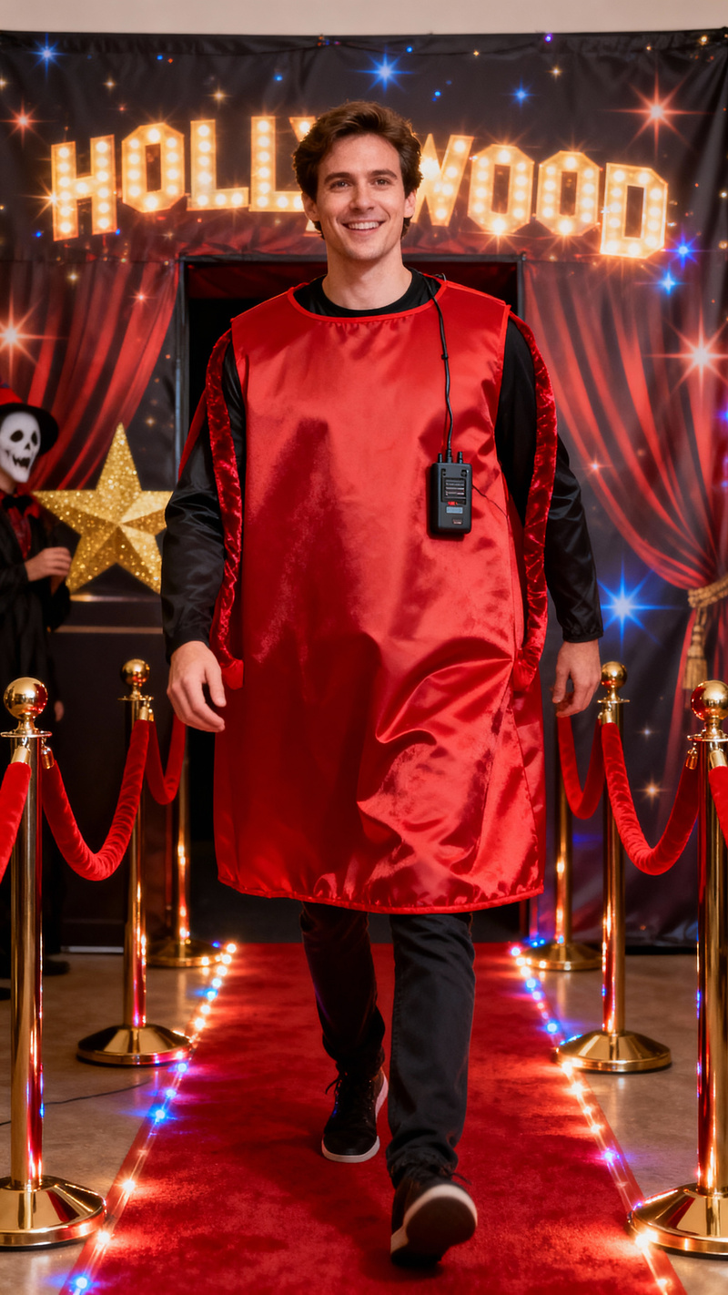 Portable Red Carpet Costume for Halloween Fun Portable Red Carpet Costume for Halloween Fun