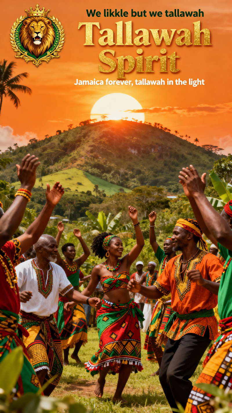 Vibrant Tallawah Spirit Reggae Poster Design Vibrant Tallawah Spirit Reggae Poster Design