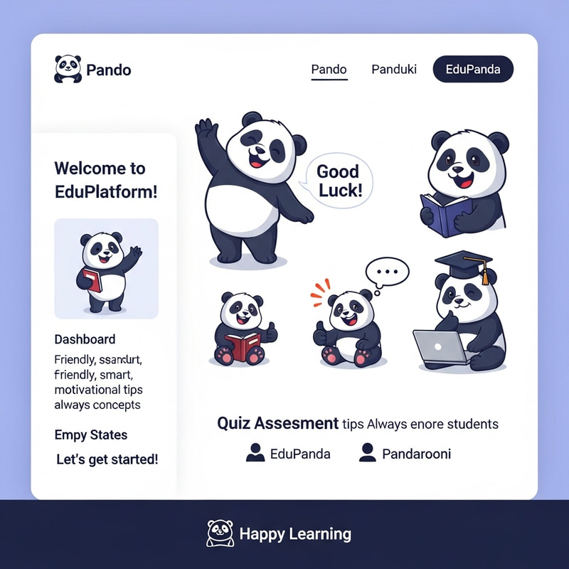 Welcome to EduPlatform - Learn with Our Panda Guide