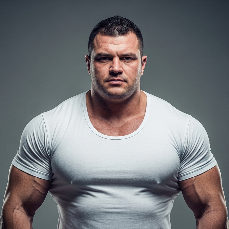 Muscular Man: Strength and Resilience Showcase