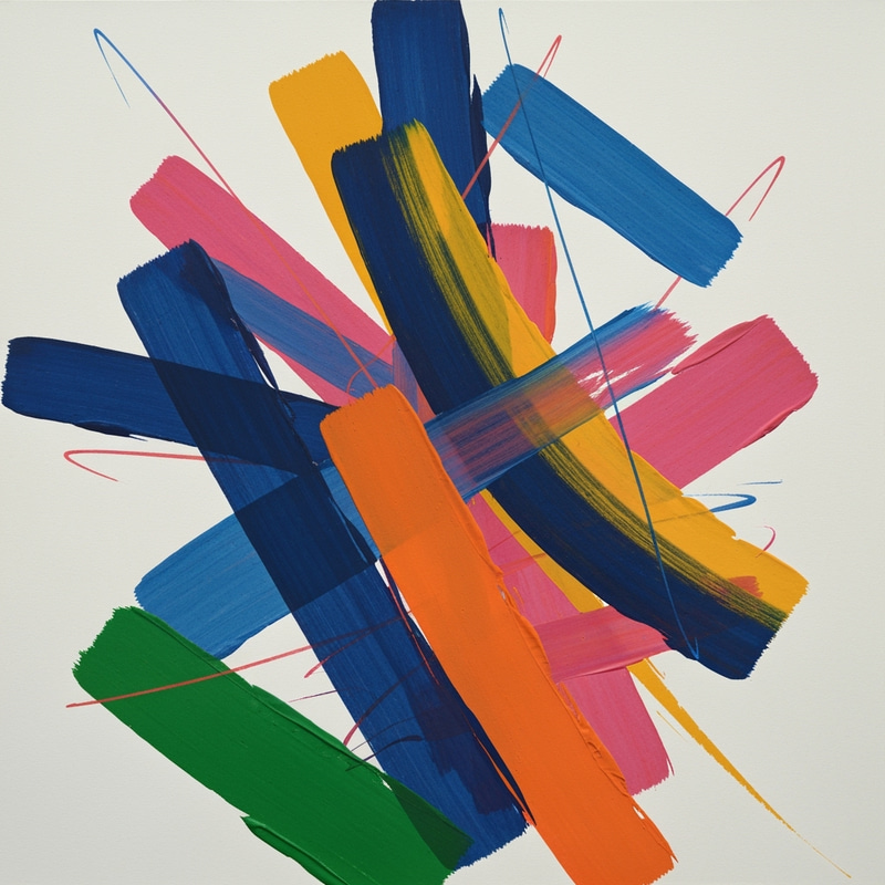 Modern Abstract Art in Vibrant Colors Modern Abstract Art in Vibrant Colors