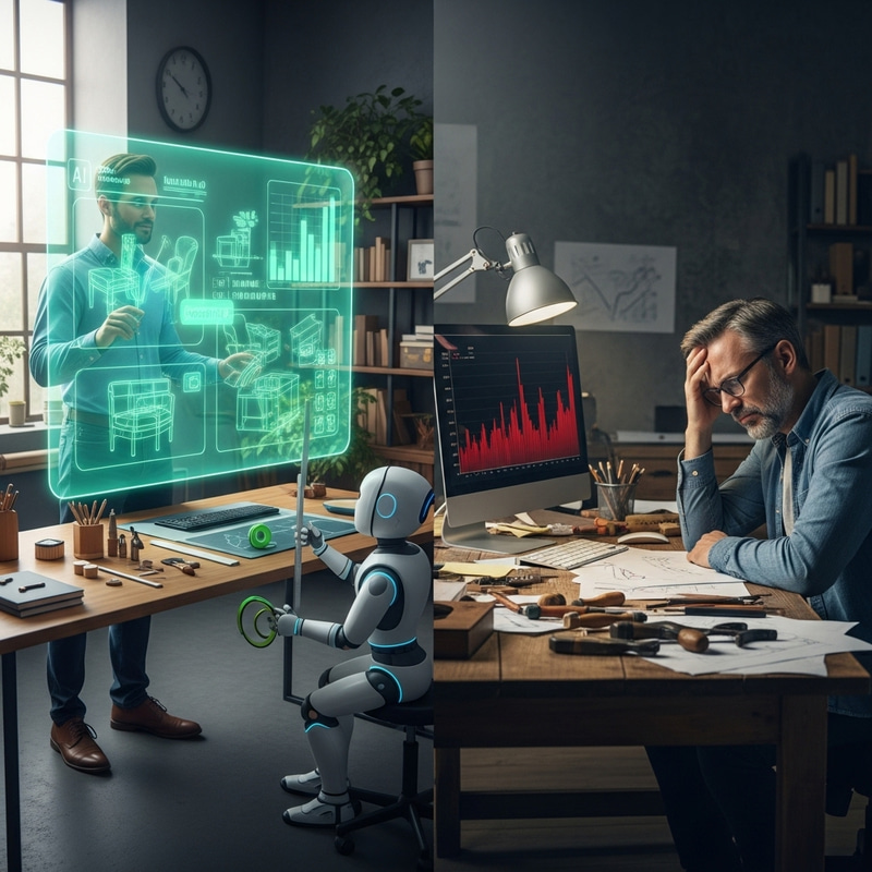 Futuristic vs. Traditional Workspaces: A Visual Contrast