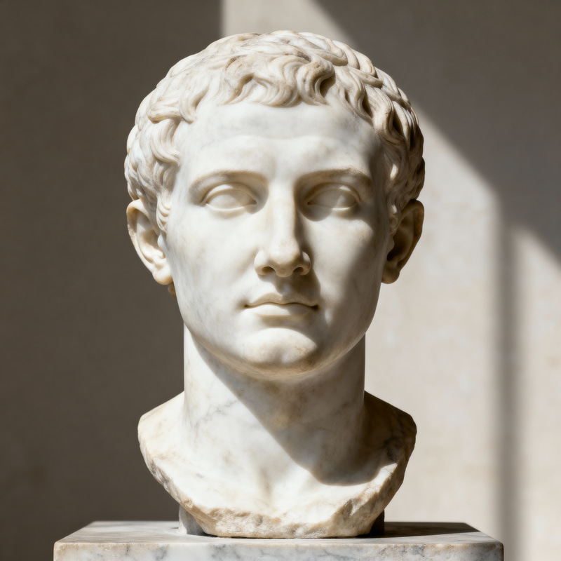 Custom Roman Marble Bust Sculpture Custom Roman Marble Bust Sculpture