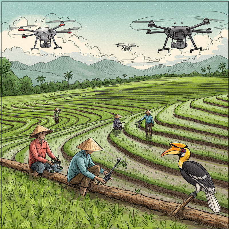 Innovative Farming in Borneo's Vibrant Landscape Innovative Farming in Borneo's Vibrant Landscape