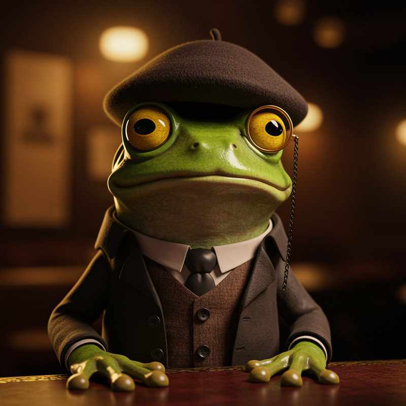 Stylish Arrogant French Frog