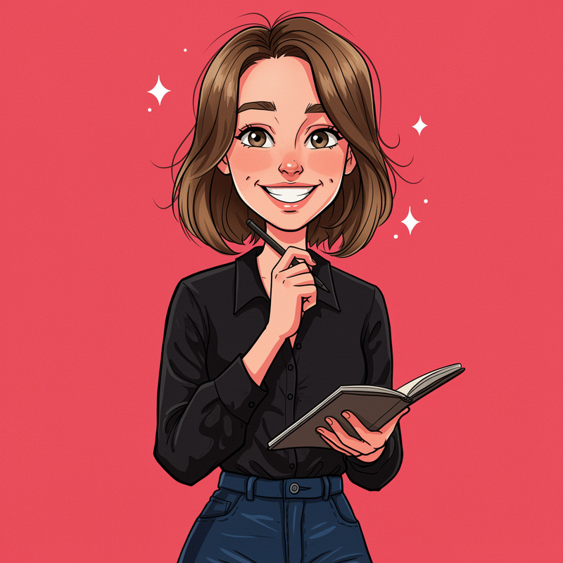 Young Professional Woman in Cartoon Style Young Professional Woman in Cartoon Style