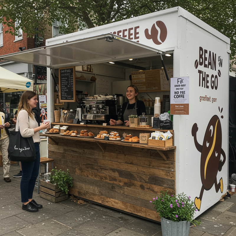 Bean On The Go: Coffee & Pastries Pop Up Stand