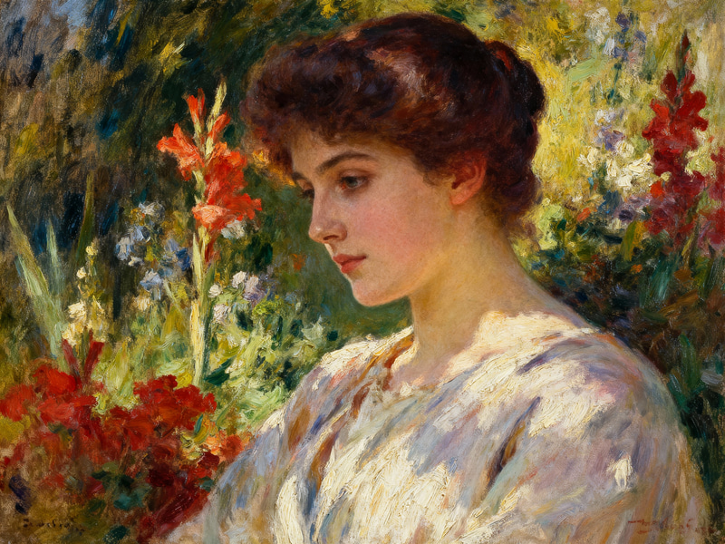 Vibrant Traditional Oil Painting with Rich Textures Vibrant Traditional Oil Painting with Rich Textures