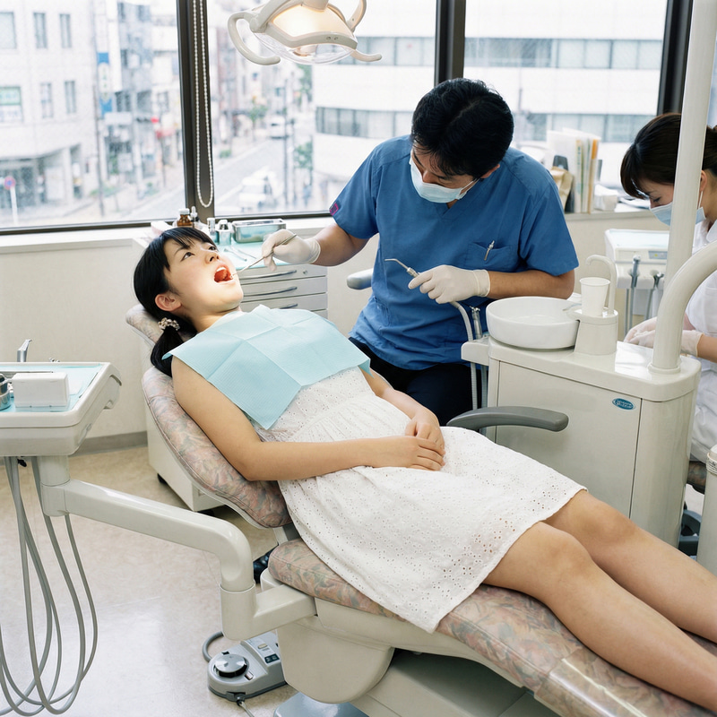 Japanese Girl at Dentist: A Full Body Shot Japanese Girl at Dentist: A Full Body Shot