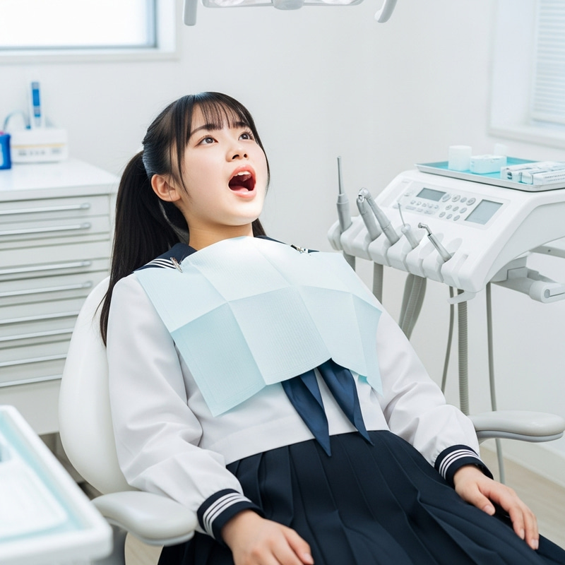 Japanese High School Girl at the Dentist Japanese High School Girl at the Dentist