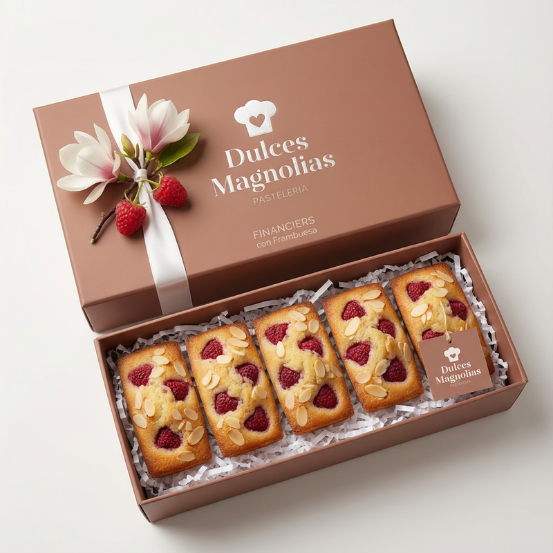Raspberry Financiers Packaging Design