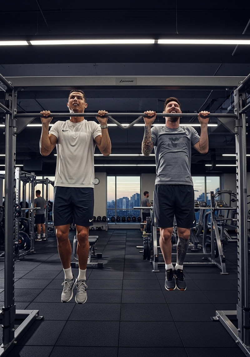 Ronaldo and Messi: The Ultimate Pull Up Challenge
