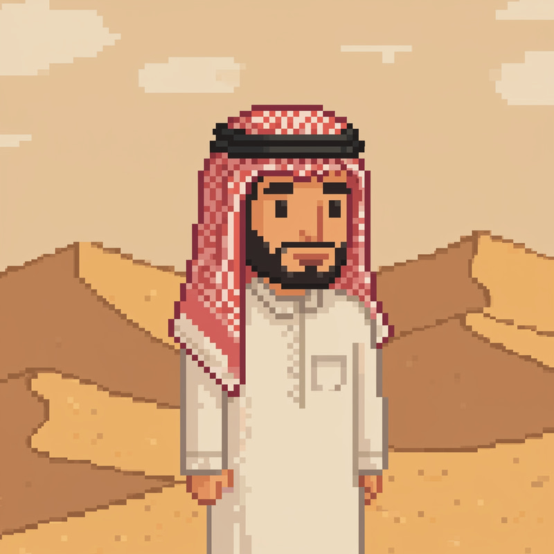 8-Bit Saudi Character Design 8-Bit Saudi Character Design