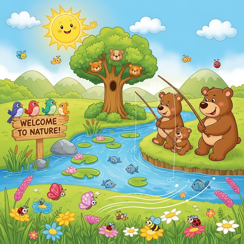 Ecosystem Cartoon Images for Creative Projects Ecosystem Cartoon Images for Creative Projects