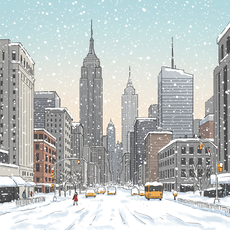 Sketchy Winter Wonderland of New York Sketchy Winter Wonderland of New York