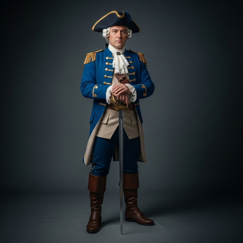 Realistic Captain Smollett from Treasure Island