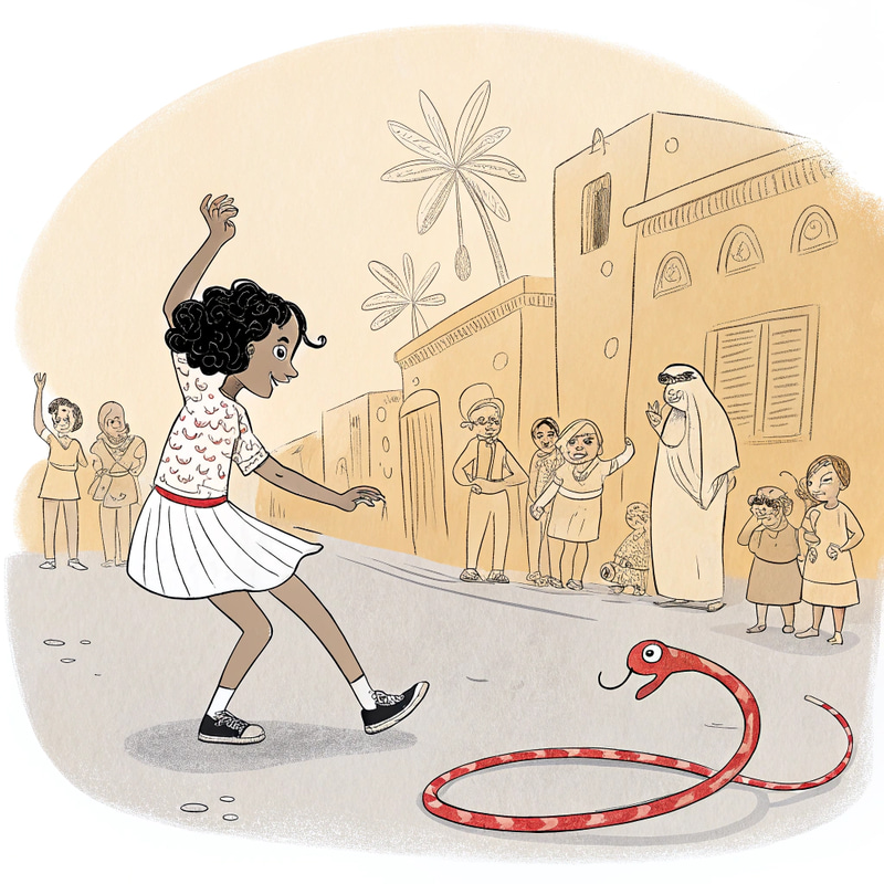 Dancing Red Snake in Egypt: Captivating Scene Dancing Red Snake in Egypt: Captivating Scene