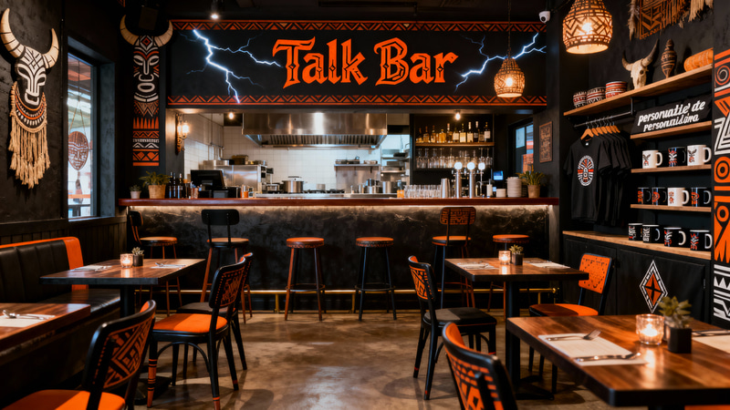 The Talk Bar: Unique Bar and Custom Merch