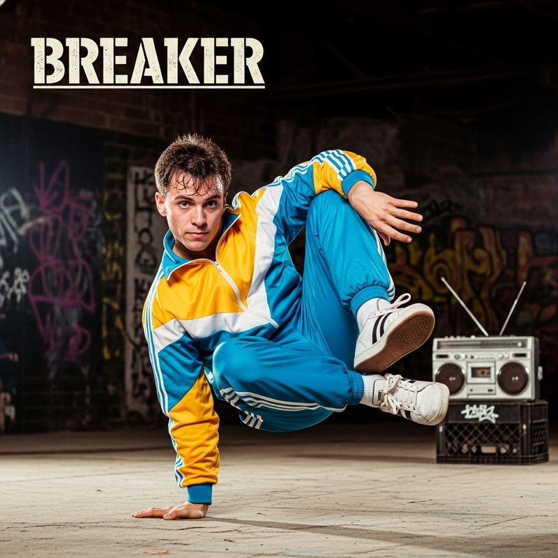 Vintage Hip Hop Dancer Breaker Survetement