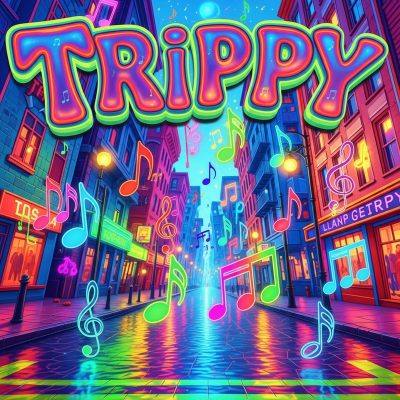Trippy: Music Notes Dancing in the Streets
