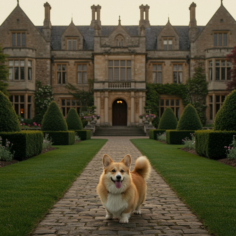 Corgi Adventures at a Mansion Corgi Adventures at a Mansion