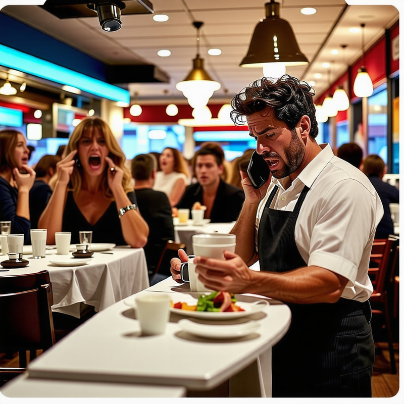 Chaos at the Restaurant: Diners in Disarray Chaos at the Restaurant: Diners in Disarray