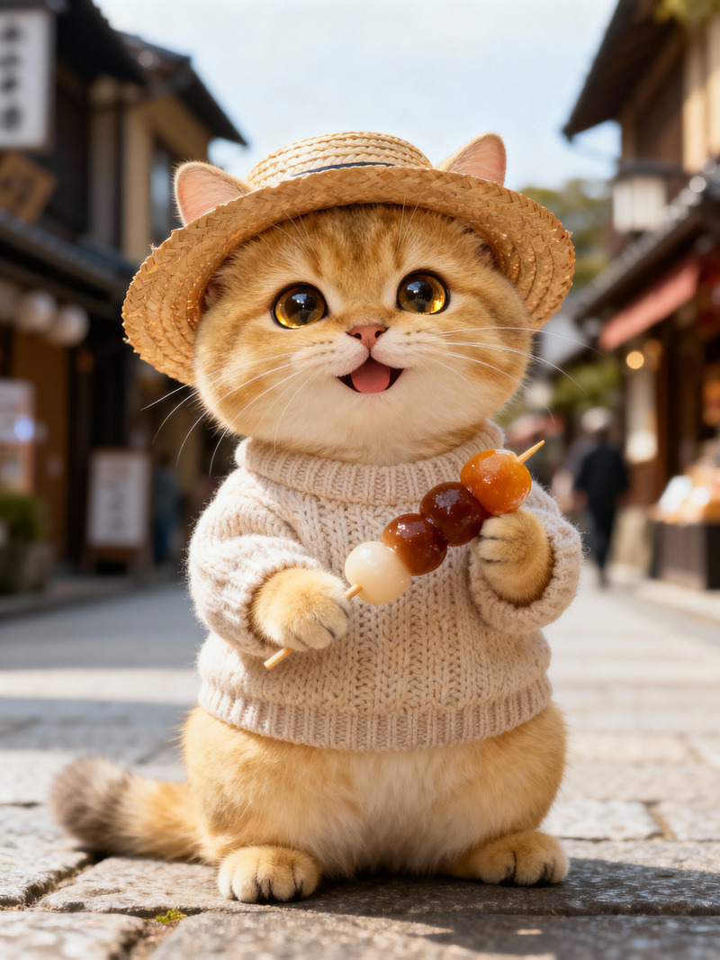 Adorable Golden Chinchilla Kitten in Sweater Adorable Golden Chinchilla Kitten in Sweater