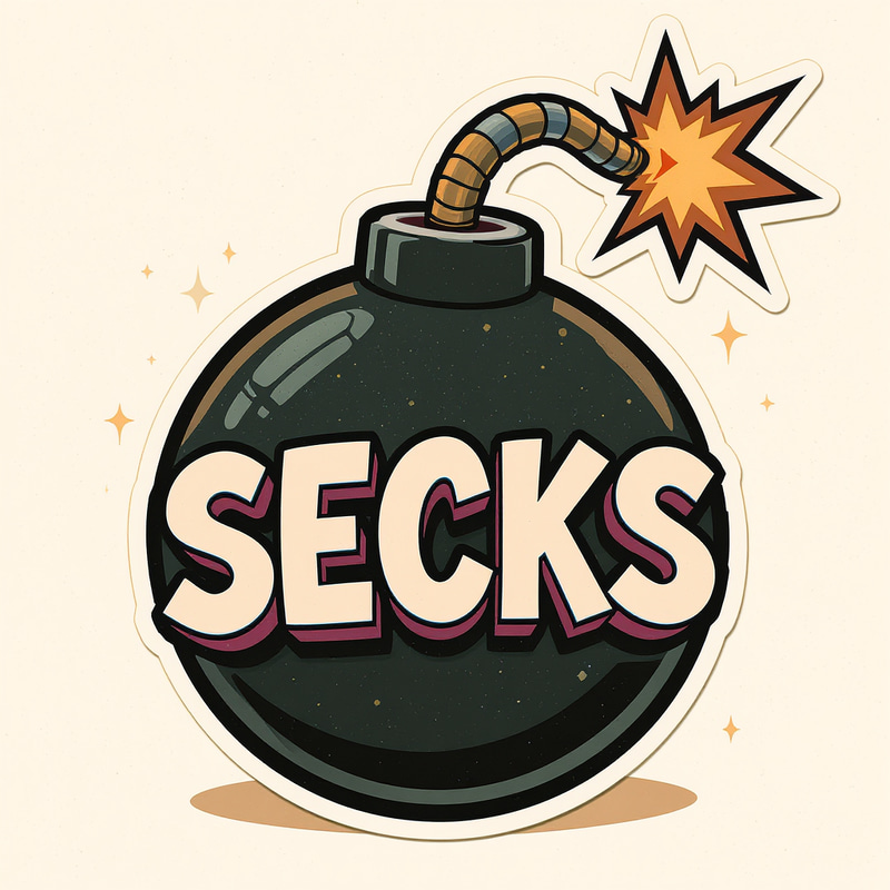 Playful Cartoon Bomb Meme - SECKS