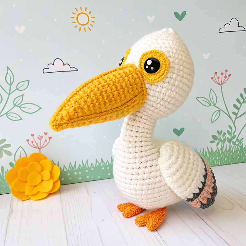 Crochet Pelican Amigurumi Pattern Crochet Pelican Amigurumi Pattern