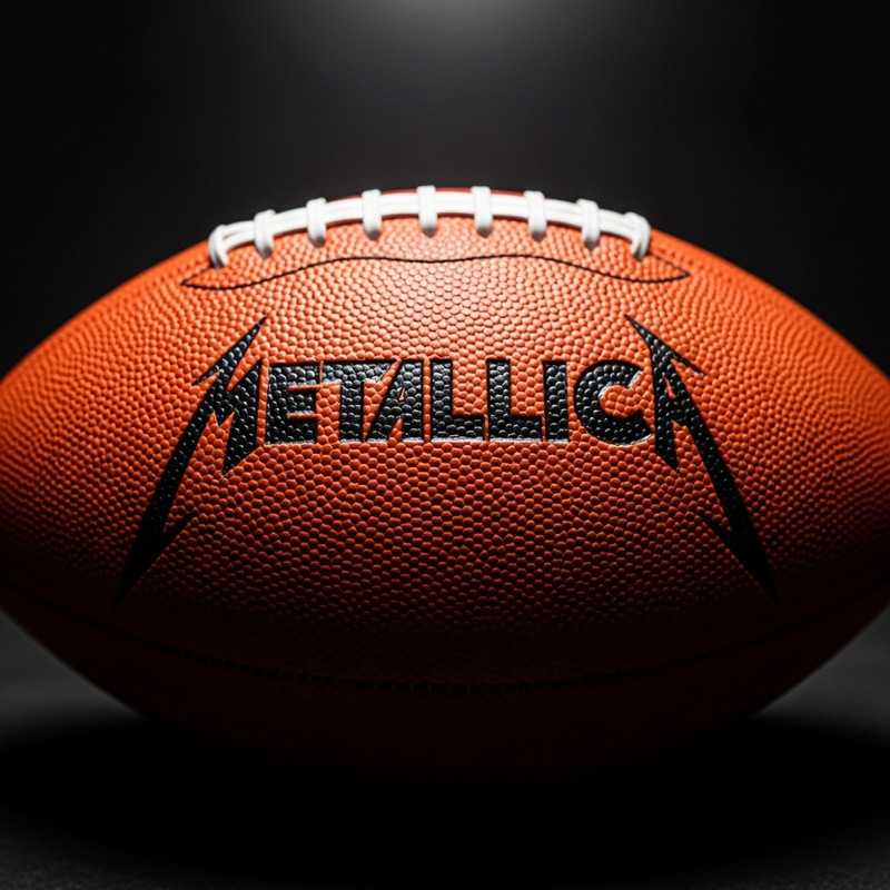 Metallica Logo Football - Unique Sports Gear Metallica Logo Football - Unique Sports Gear