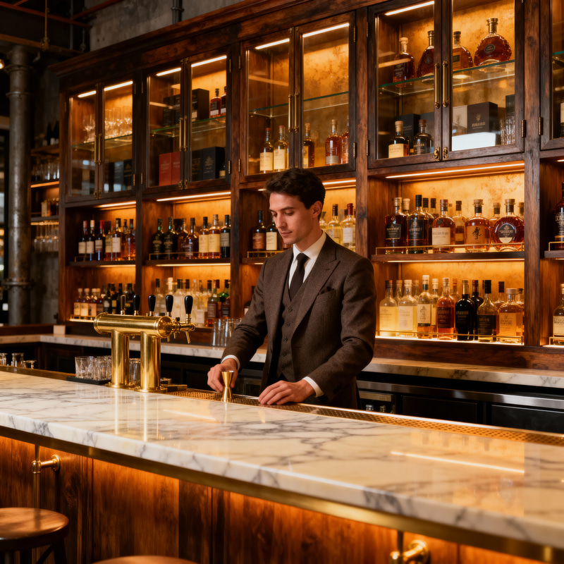 Aesthetic Liquor Store Bar with Service Counter Aesthetic Liquor Store Bar with Service Counter