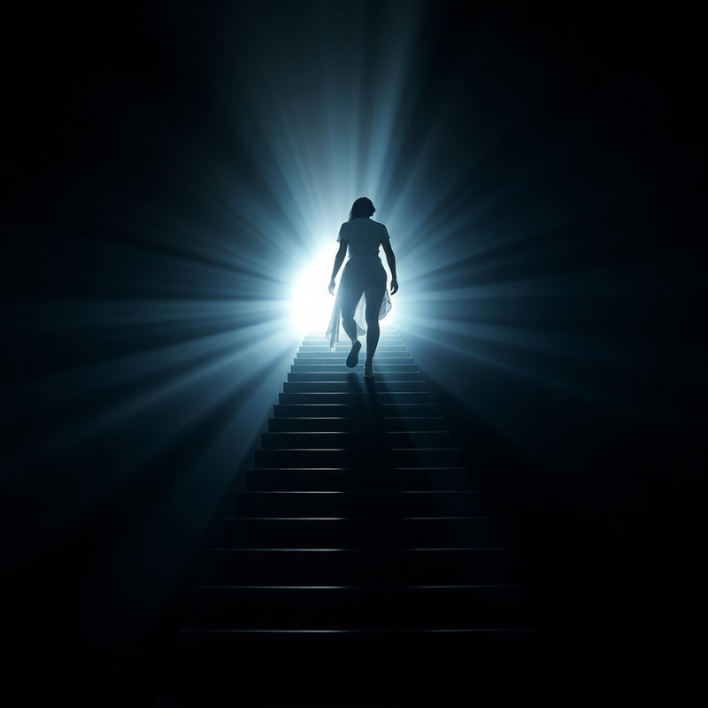 Radiant Growth: Model Ascending Light Staircase