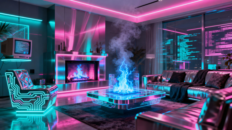 Stunning Cyberpunk Living Room Design Ideas Stunning Cyberpunk Living Room Design Ideas