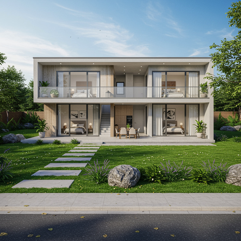 3D Render of Housing Plan 3D Render of Housing Plan