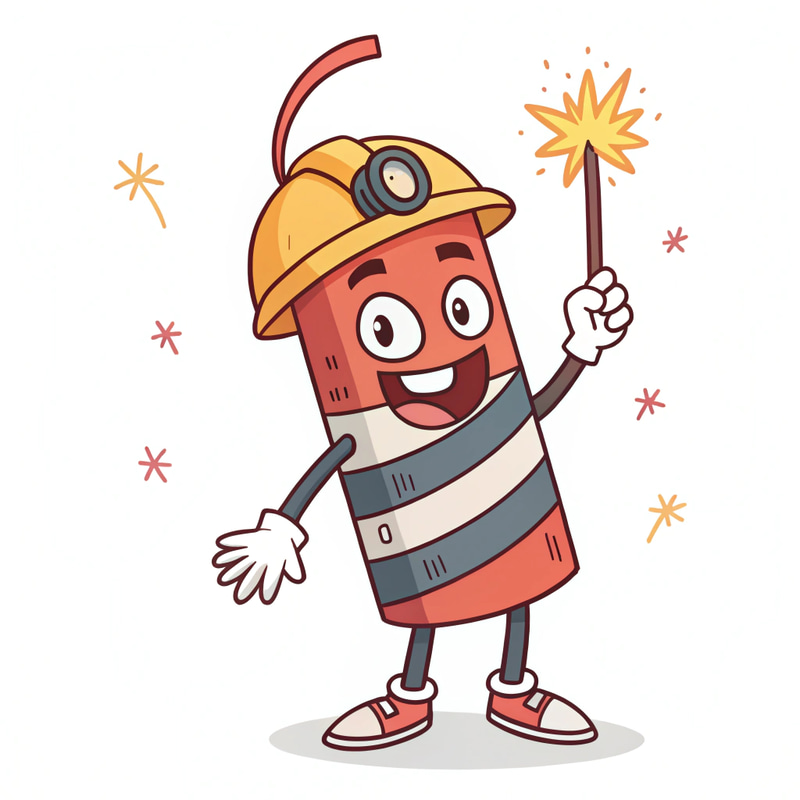Dynamite Themed Mascot Design | Custom Mascots Dynamite Themed Mascot Design | Custom Mascots
