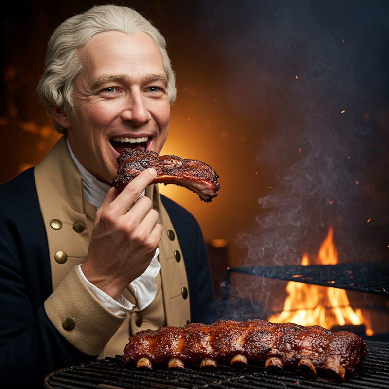 Hamliton Enjoying Asado: A Culinary Moment