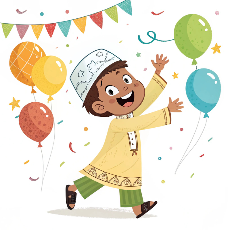 حسن يحتفل بعيد الفطر بفرحة لا تُنسى حسن يحتفل بعيد الفطر بفرحة لا تُنسى