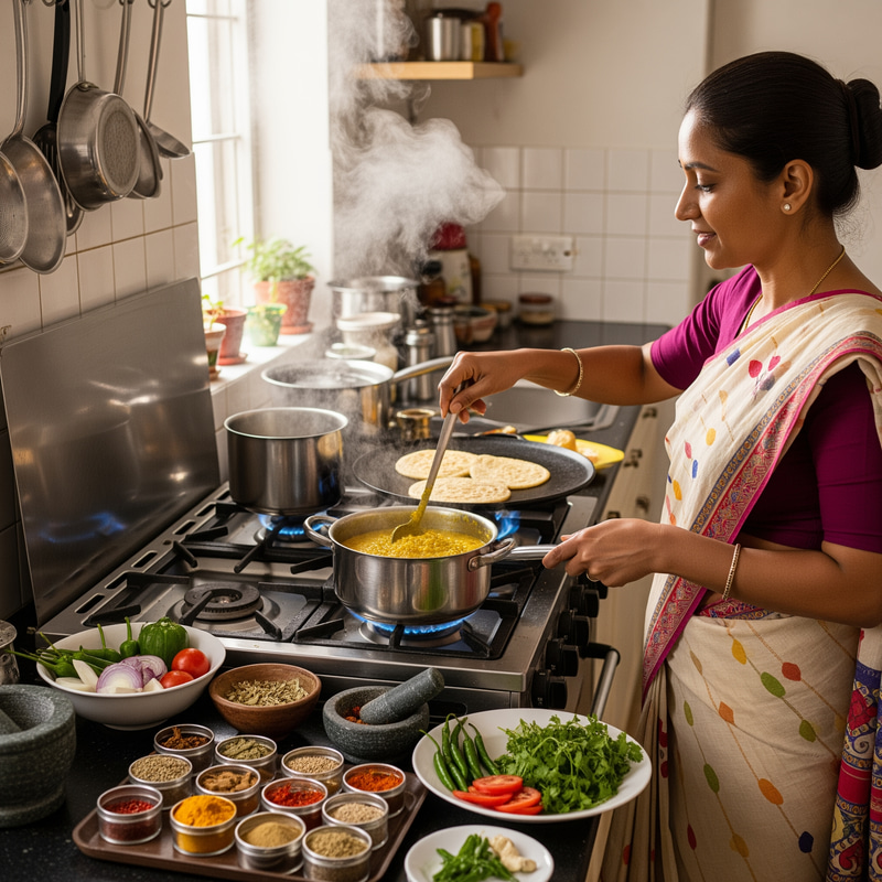 Delicious Vegetarian Dishes by Indian Woman