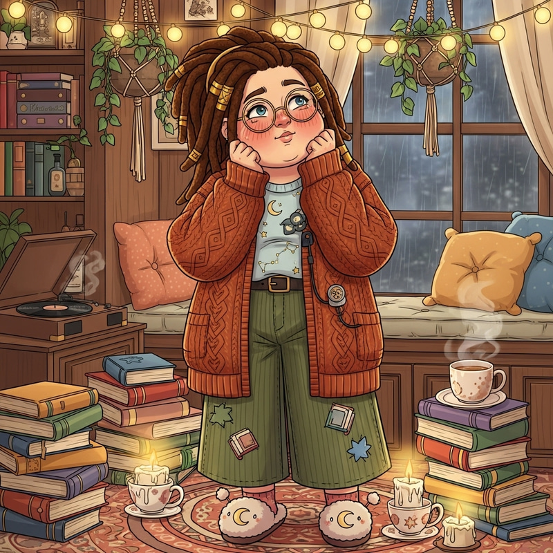 Whimsical Boondocks Character with Dreadlocks Whimsical Boondocks Character with Dreadlocks